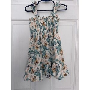 Bluey Toddler Girls' Smocked Woven Gauze Dress - 2T